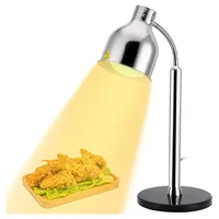 DZ1 Commercial Food Heat Lamp 360°Adjustable Head with Marble Base Infrared Heating Bulb for Food Heating Warmer Light Lamp 1