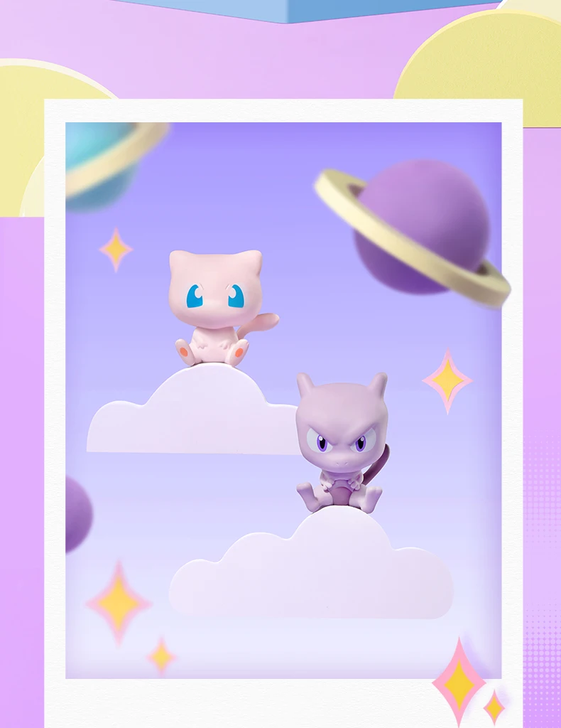 Pokemon Anime Action-figuren Mewtwo Gengar Jigglypuff Vulpix Mini Puppe Original Echte Modell Ornament Spielzeug Geburtstag Geschenk – Detail 9