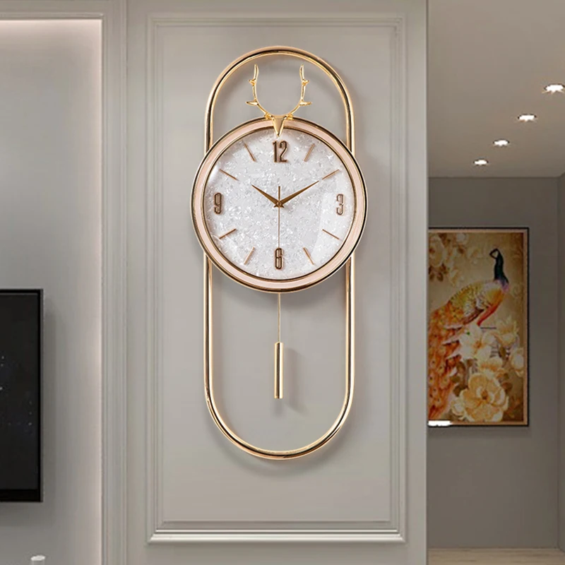 Reloj de pared de péndulo moderno para el hogar, maquinaria de salón ...