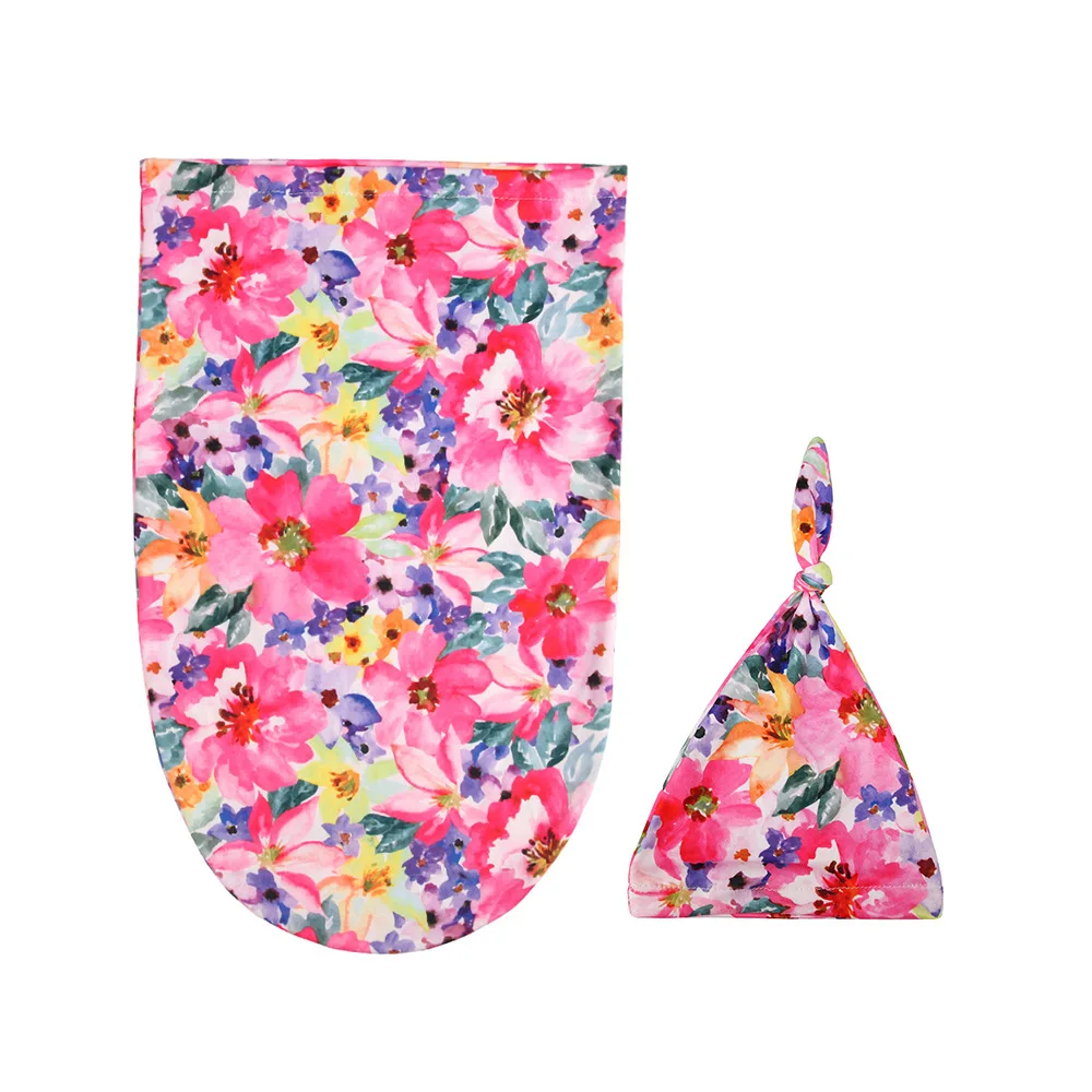 Baby Photography Blanket Newborn Swaddle Blanket Infant Sleep Sack Wrap Hat Set Newborn Babies Photography Props Accessories