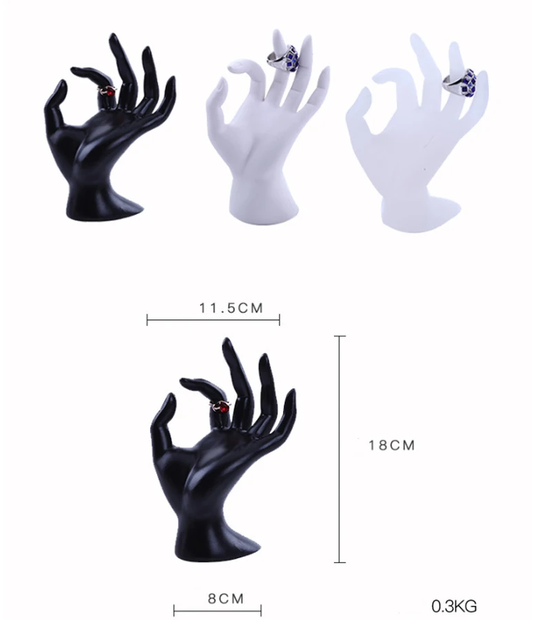 5 Style Mannequin 3 Colors Stand Holder Rose Red Earrings Ring Necklace Bracelet Jewelry Display Bangle Watch Jewelry Storage