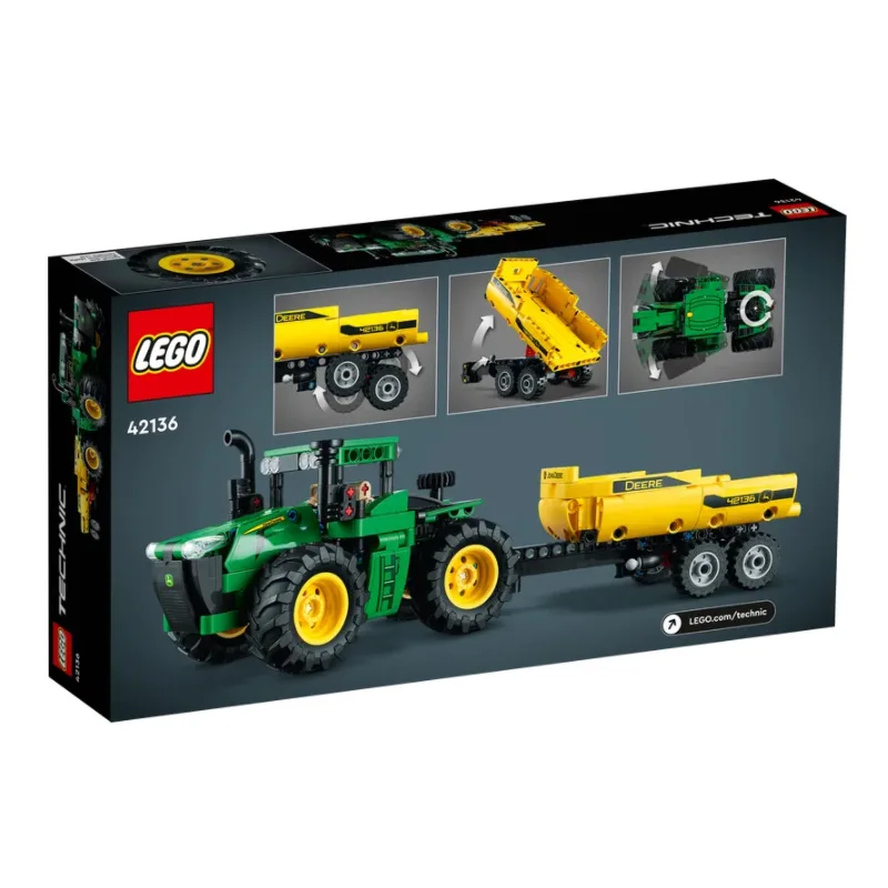 LEGO® Technic Trator John Deere 9620R 4WD 42136 Kit de Construção de Modelo  (390 Peças)