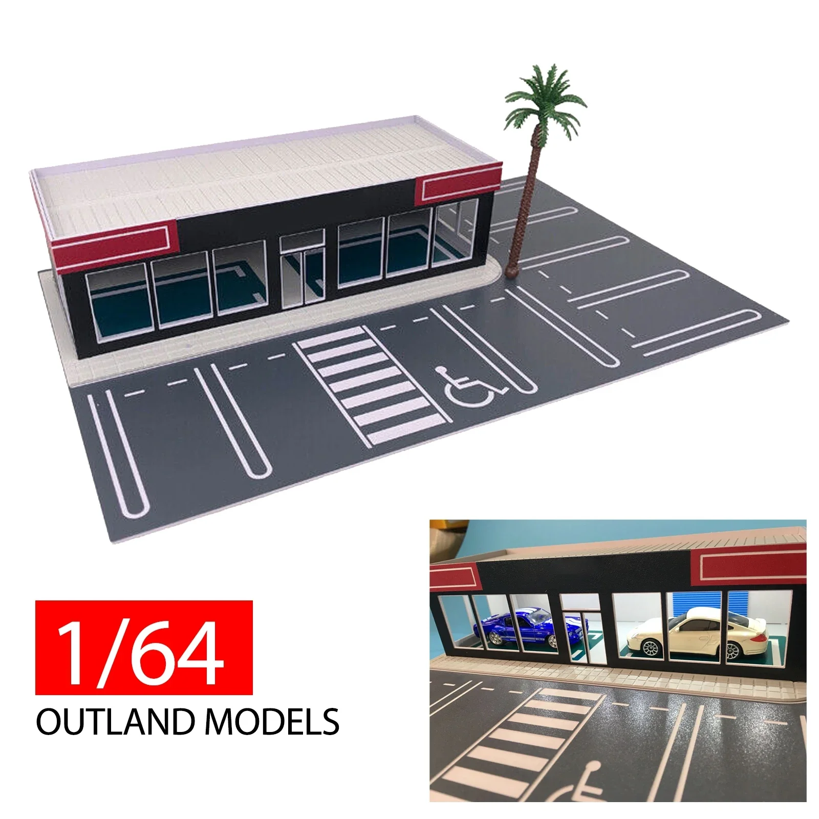 Hot Wheels Parking Garage Dropship Outland Models Scenery Model Cars Dealership Mini Gt