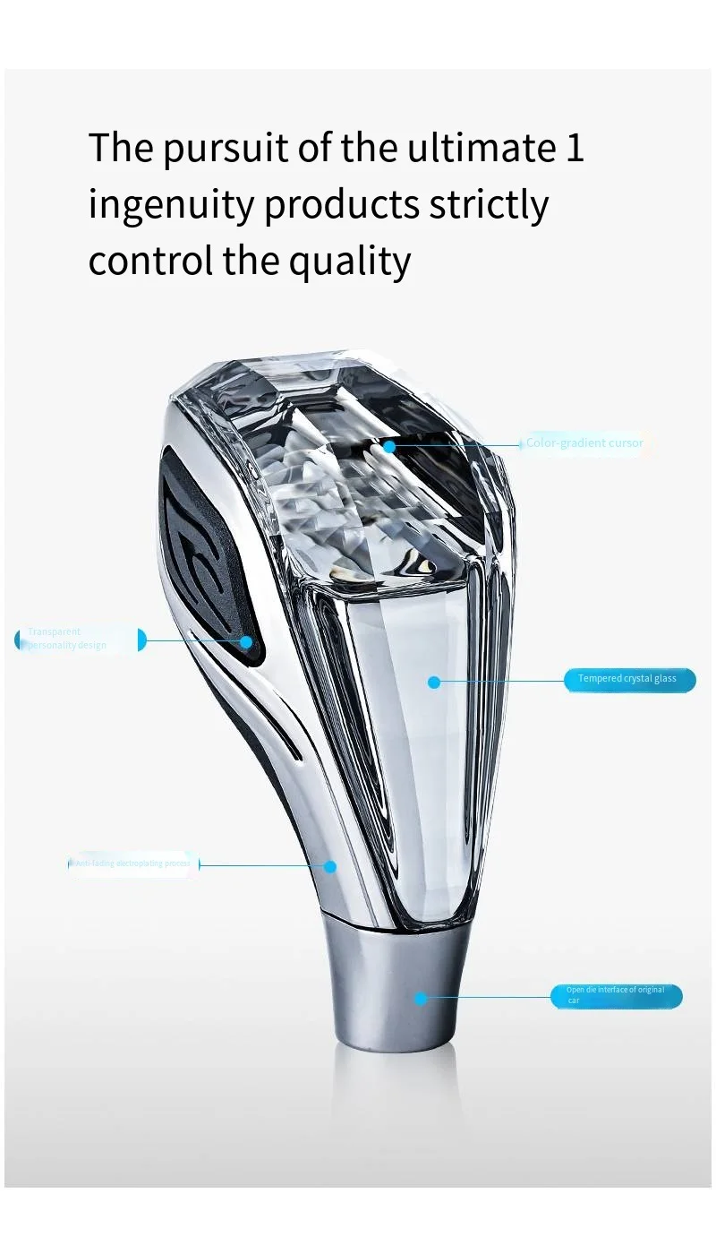Support dropshipping, crystal gear shift, LED suitable for 8-10-12MM diameter, u