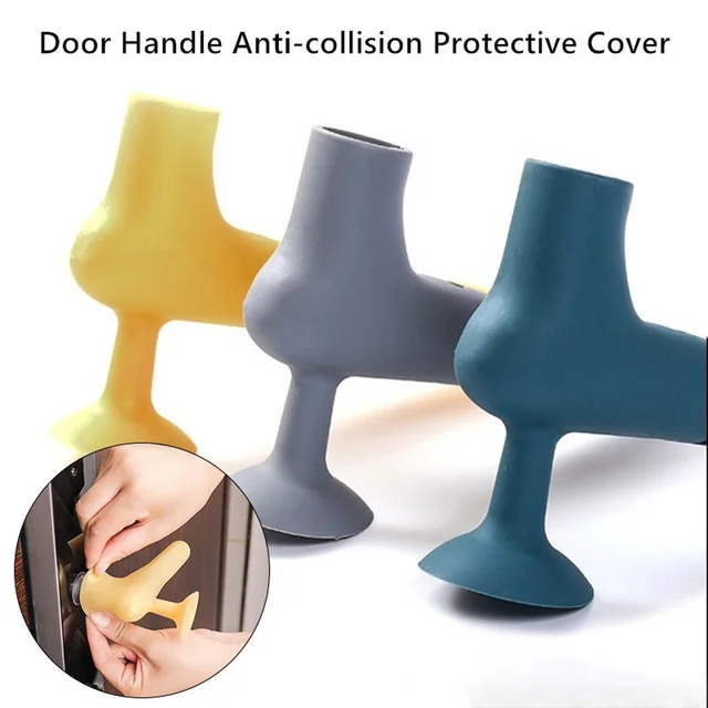 1Db Szilikon Ajtó Megálló Gomb Burkolat Szívó Csésze Szőnyeg Vastag Ütés Elleni Csecsemő Fali Kesztyű Otthoni Ellátás