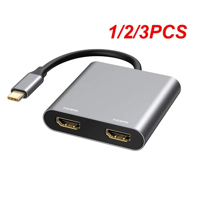 

1/2/3 шт., док-станция типа C на два порта 4K HDMI