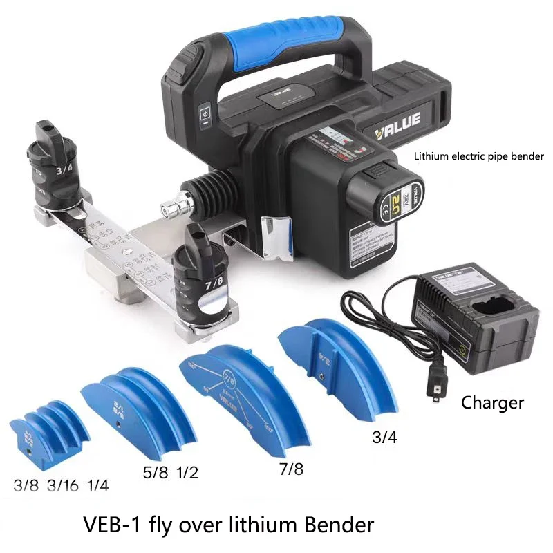 VEB-1 VEB-1B Electric Tube Bender Automatic 6–22mm Air Conditioning Copper Pipe Bending Machine Tool detail image 1