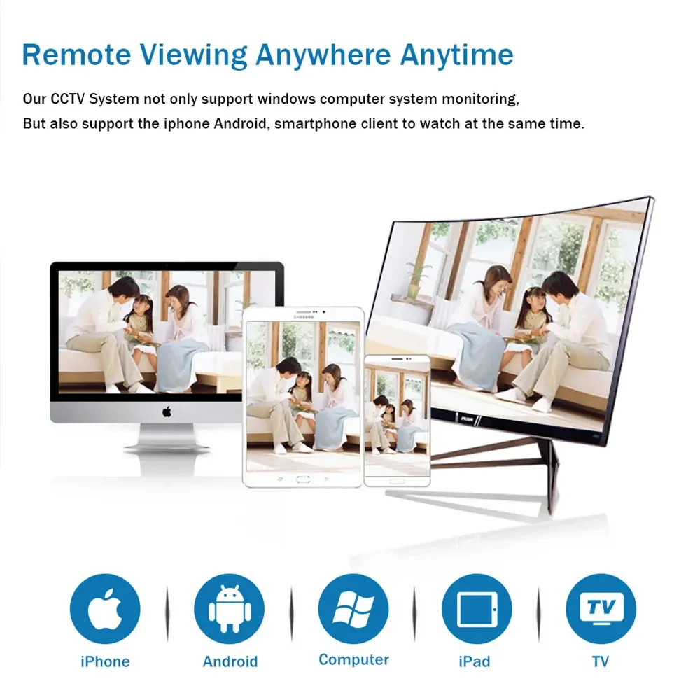 32CH 4K NVR 5MP POE Kit Sistema di sicurezza CCTV Audio Impermeabile Outdoor Day&Night Telecamera IP Video sorveglianza Set AI Face Record - immagine 5