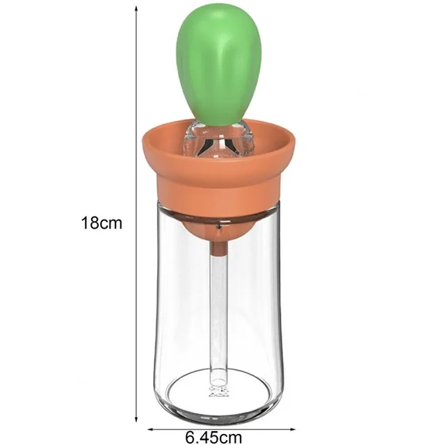 180 Ml Konyhai Olajpalack Szilikon Üvegolaj -Tartály Kefe Grillezésű Spray Palack Olaj Adagoló Főző Szerszámok - Image 2