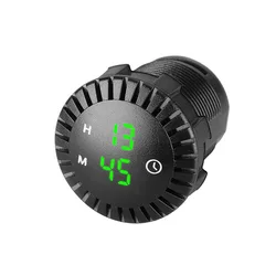 Waterproof LED Touch Digital Clock (Green)