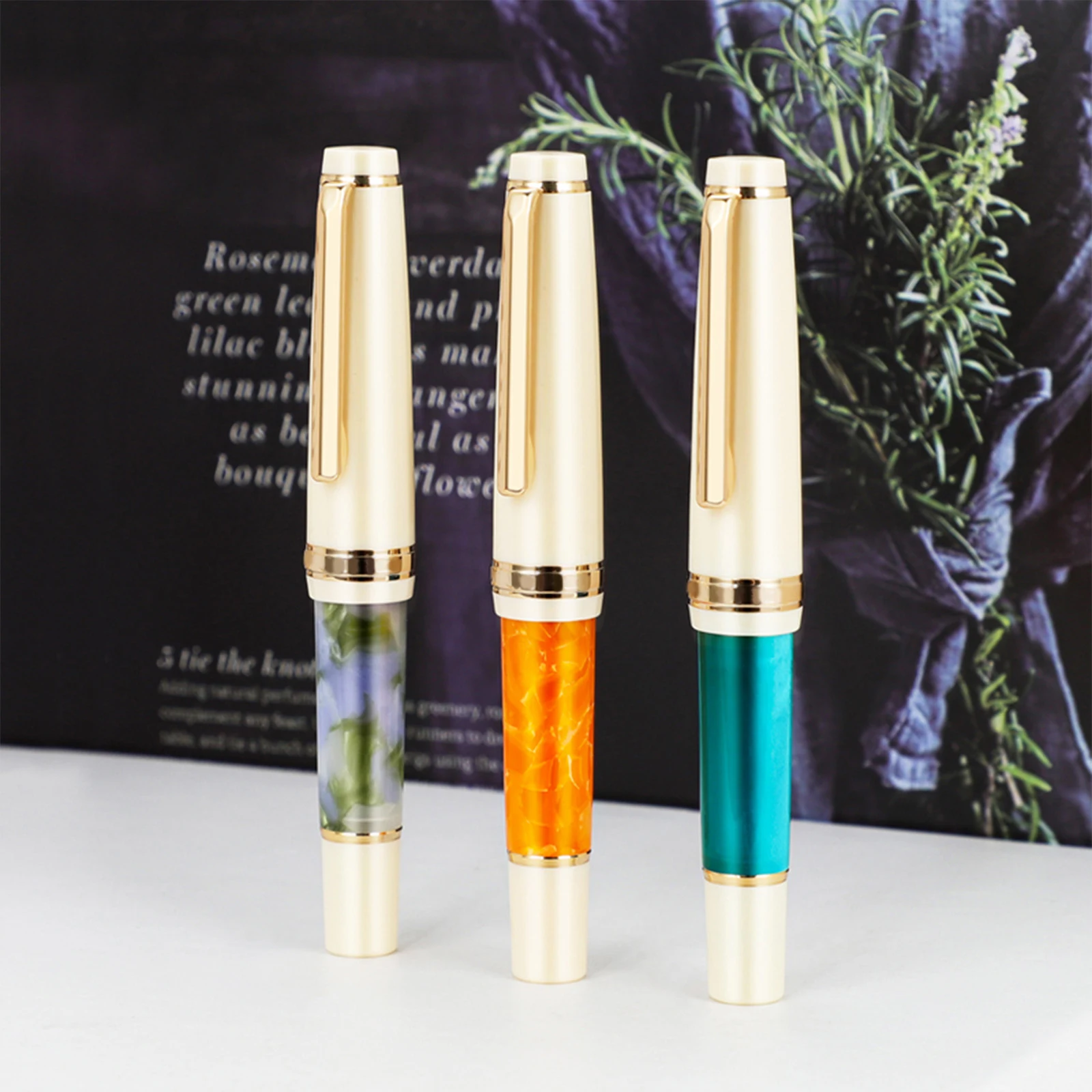 Hot Jinhao 82 Mini Portable Pocket Fountain Pen Acrylic Cute Writing ink Pens for business Students Calligraphy school supplies 4 letter paper 2 envelopes set greeting card mini confession letter stationery wedding invitation love writing school supplies