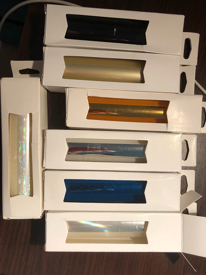 Description Picture 6 of itemChzimade 5M Hot Stamping Foil Roll Paper Holographic Heat Transfer Foil Vinyl Film For Cards Making Iron On Leather Diy Crafts