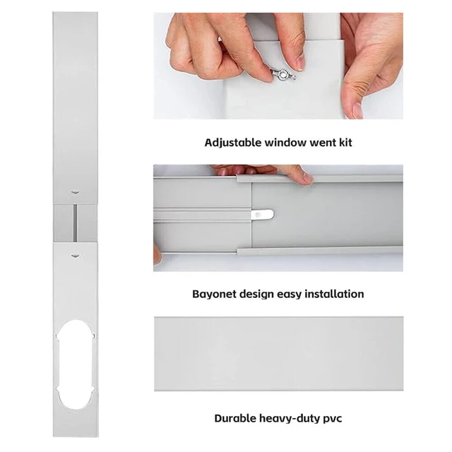 2/3pcs Adjustable Portable Air Conditioner Block Plate For Window Slide Kit With Screws HVAC Systems Parts Air Conditioner Plate 4