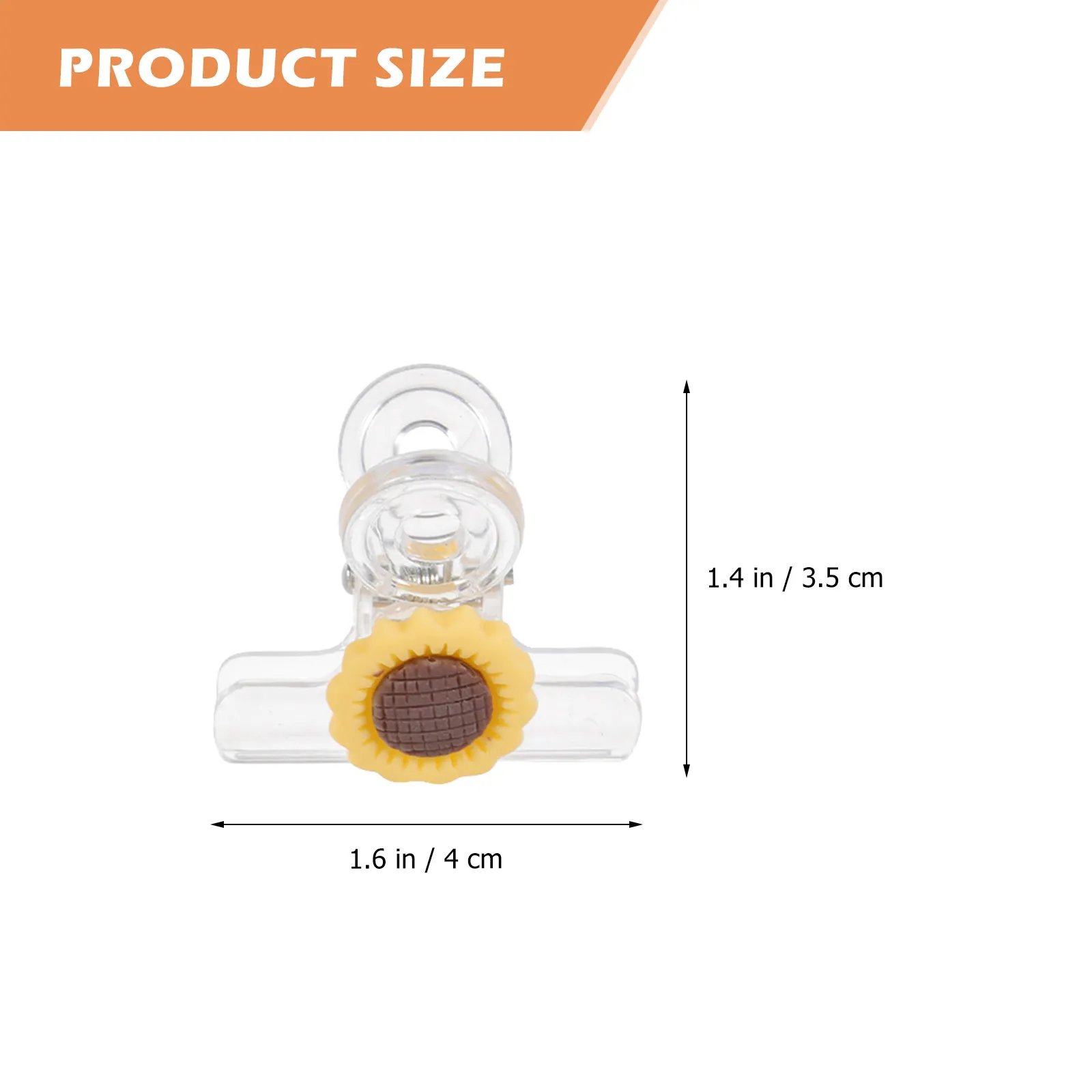 10Pcs 플라스틱 식품 가방 클립 투명 종이 클립 칩 클립 보관 조직용 스낵 씰 클립 플라스틱 가방 봉투