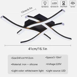 Sleek Modern LED Ceiling Light (Cool White)