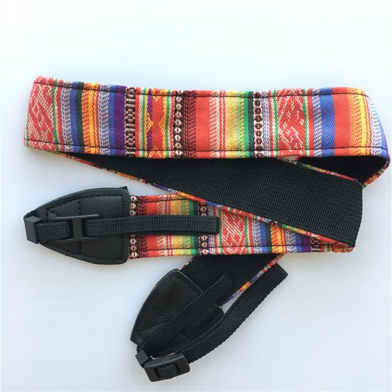니콘 펜탁스  카메라용 코튼 카메라 스트랩, DSLR 카메라 벨트 스트랩, 빈티지 히피 스타일 캔버스 어깨 목 벨트, 3 in 1