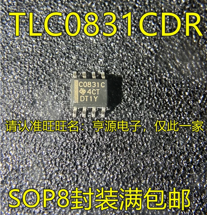 

10pcs original new TLC0831C TLC0831CDR C0831C SOP8-pin Analog to Digital Converter Chip