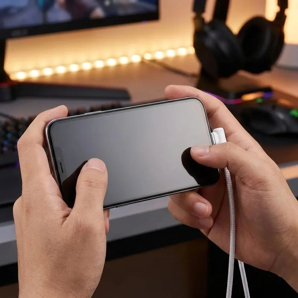 Super Fast Charging 90° Elbow USB-C Data Cable - Multiple Lengths Available