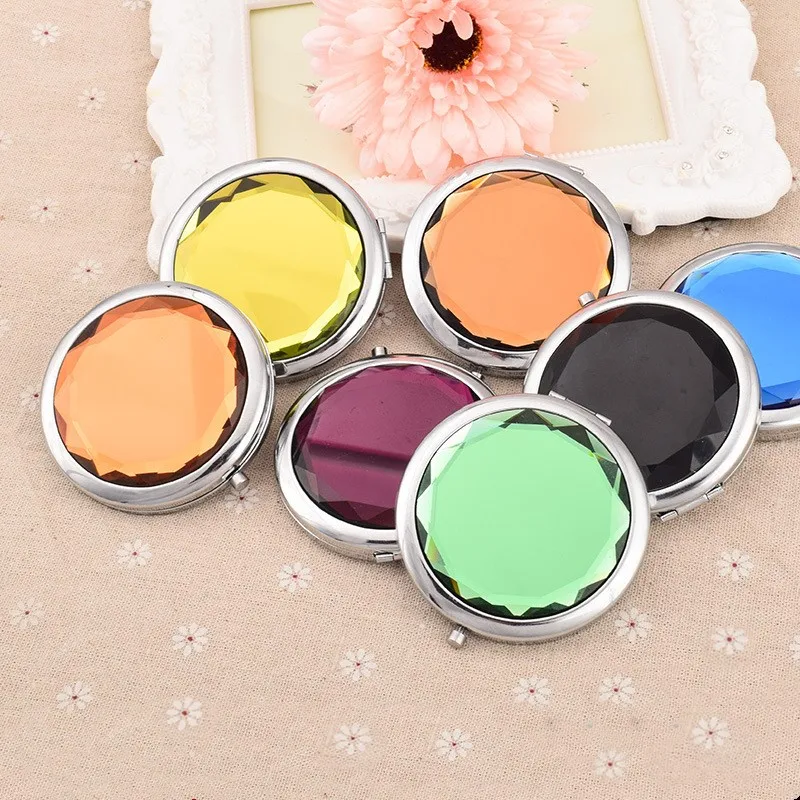 

CSHOU330 Mini Round Makeup Mirror Portable Double-sided Vanity Mirror Cosmetic Mirror Makeup Vanity Foldable Pocket Compact