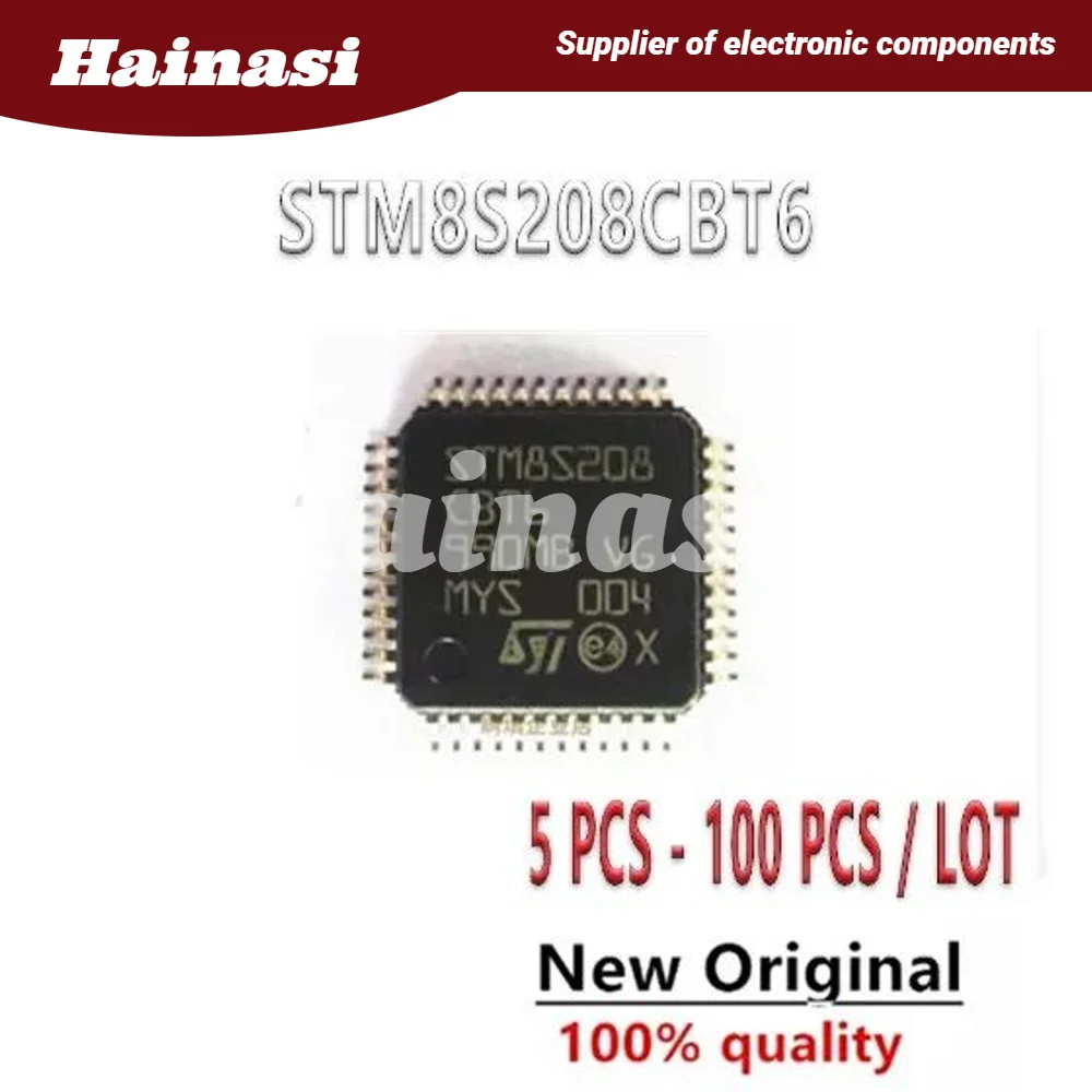 

(5 шт.) 100% качественный патч STM8S208CBT6 LQFP48 8-битный микроконтроллер MCU IC микроконтроллер