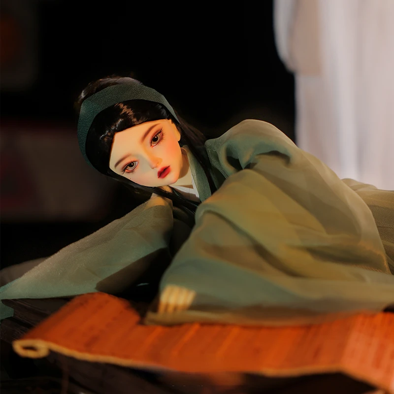 

BJD doll 3 points SD doll verta small antique green snake makeup spot doll