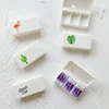 Empty Mini Palette Portable White Night Solid Watercolor Storage Box Ins Fresh Solid Paint Box Travel Painting Art Supplies 1