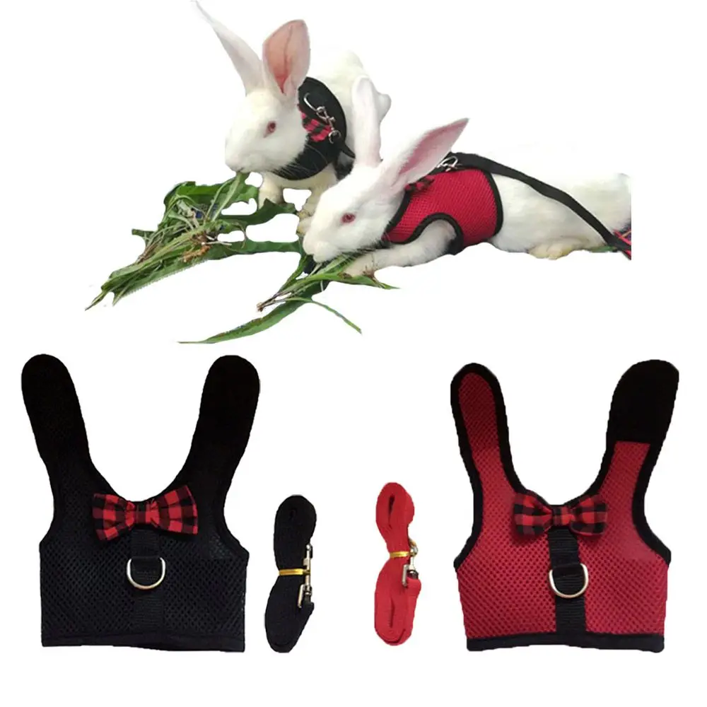 

Adjustable Breathable Guinea Pig Safety Protection Ferrets Rabbit Vest Rabbit Harness Rabbit Leash Bunny Leash