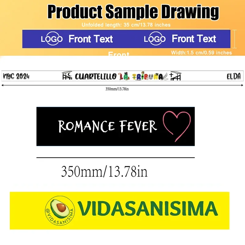 Cloth wristbands 50/100 Pieces personalise Fabric Reusable Polyester Vip