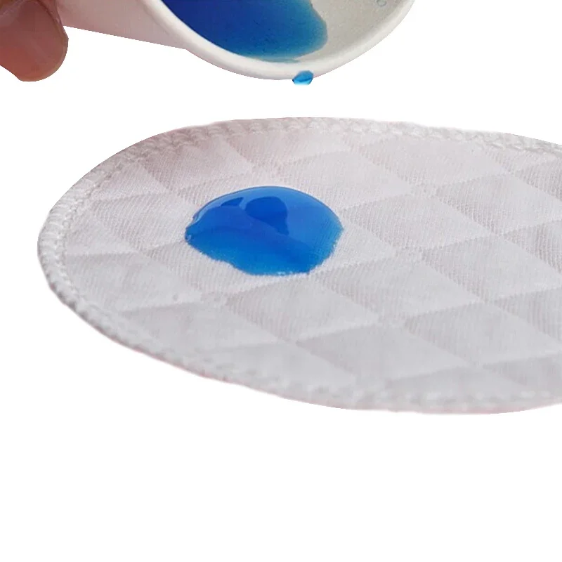 12Pcs(6 Pairs) 3 Layers Cotton Reusable Breast Pads Nursing Waterproof Organic Plain Washable Pad Baby Breastfeeding Accessory 3