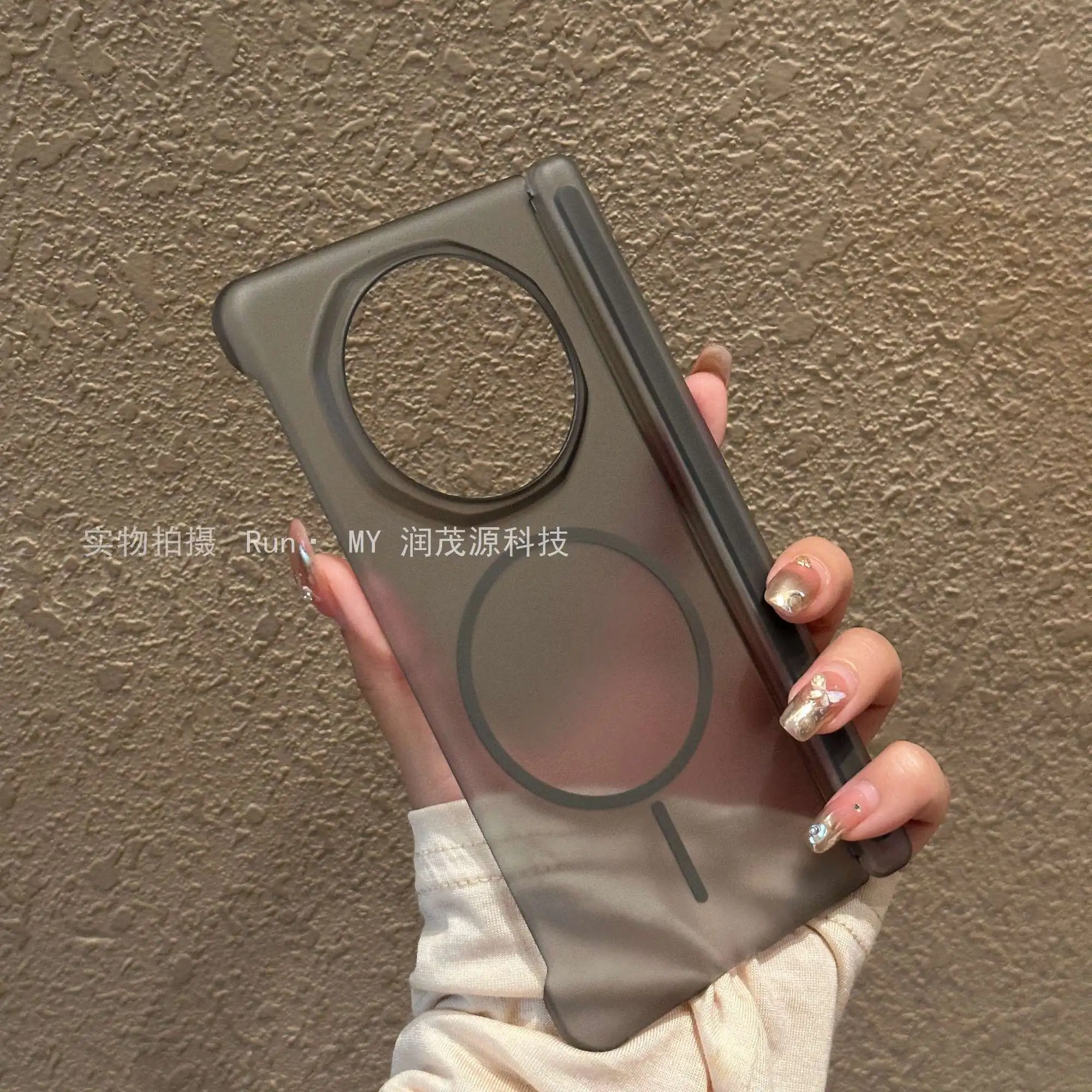 Matte Magnetic Hinge Protector Case with Hard Back Cover and Magsafe Compatibility