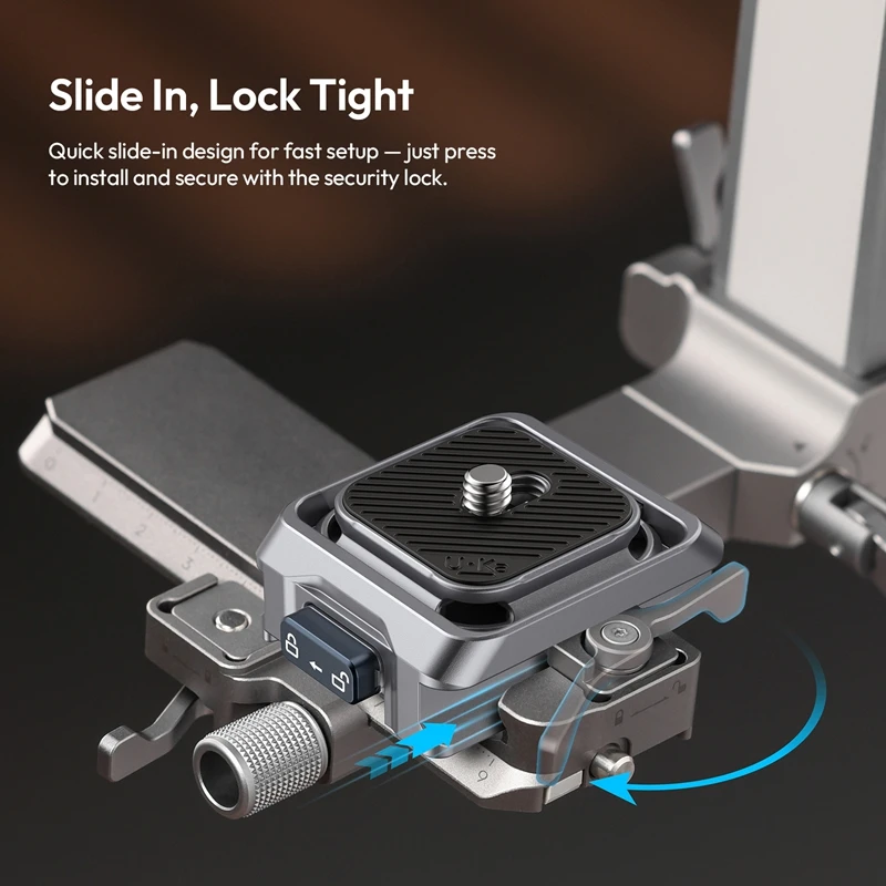 Ulanzi C061 Uka Quick Release Kit Compatible with Uka F38 QR Plates For DJI RS 2, RS 3, RS 3 pro,RS 4, RS 4 pro, RS 4 mini