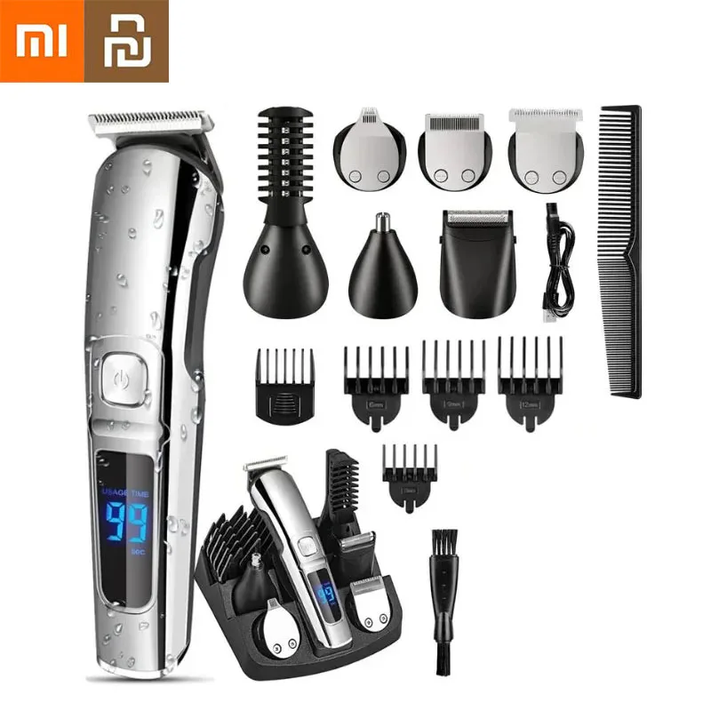 

Xiaomi Youpin Hair Trimmer 11 In1 Water Proof Kit Face Beard Body Grooming Hair Clipper Trimmer Electric Hair Cutting Machine