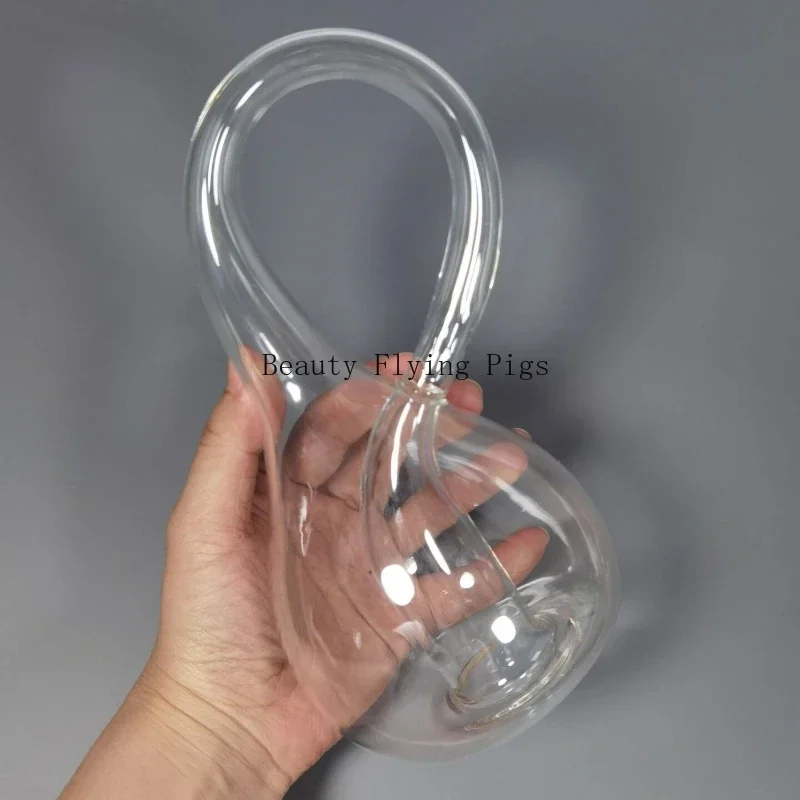 Klein Bottles Thickened Ornaments Four-dimensional Space Decorative Glass Bottle Gifts Transparent Glass Home Decoration glass bottles