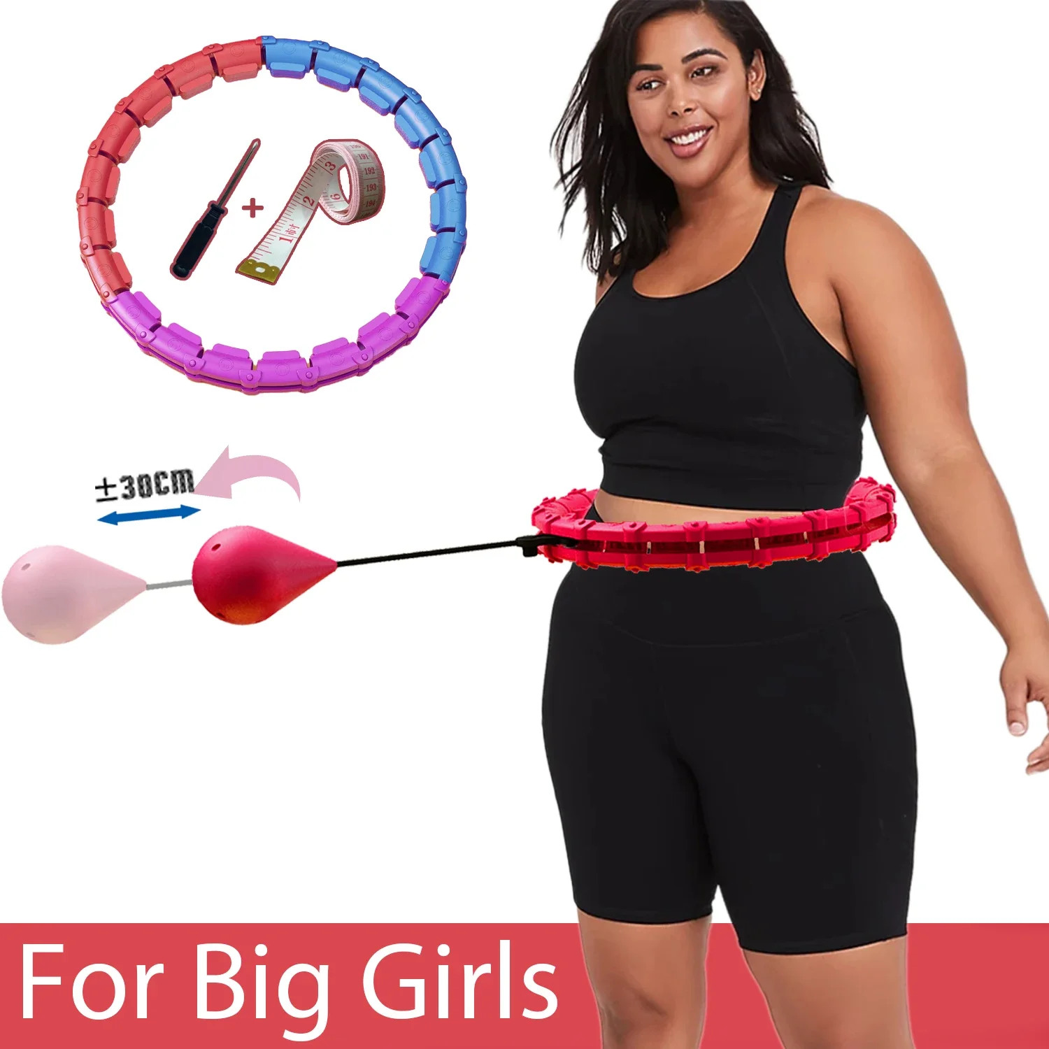 28 Knots Fitness Smart Sport Hoop Adjustable Waist Exercise Gym Trainer Body Shaper Equipment Slimming Weight Loss