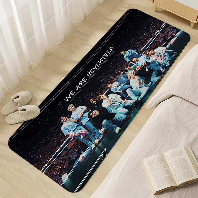 

Bath Mat S-Seventeens Carpet for Bedroom Hallway Veranda Floor Living Room Rug Anti Slip Flannel Soft Doormat Entrance Door