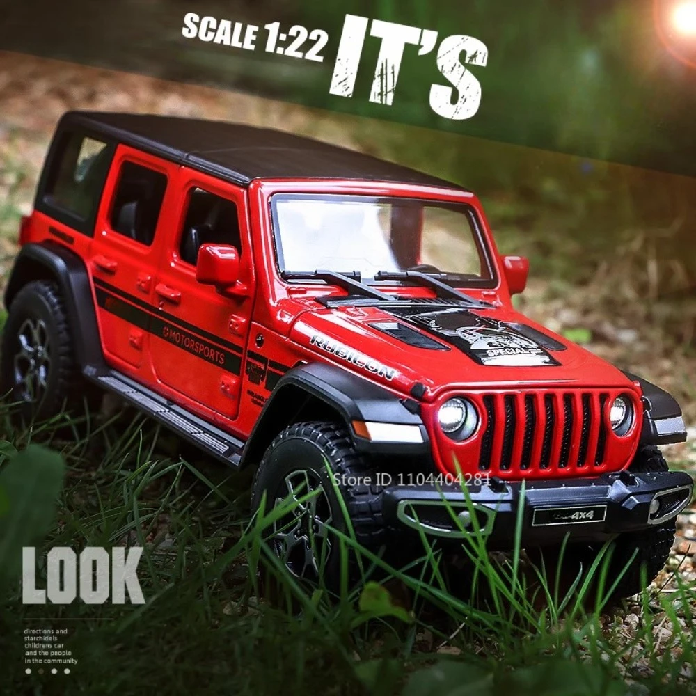 Diecast Wrangler Rubicon with Sound and Light Features