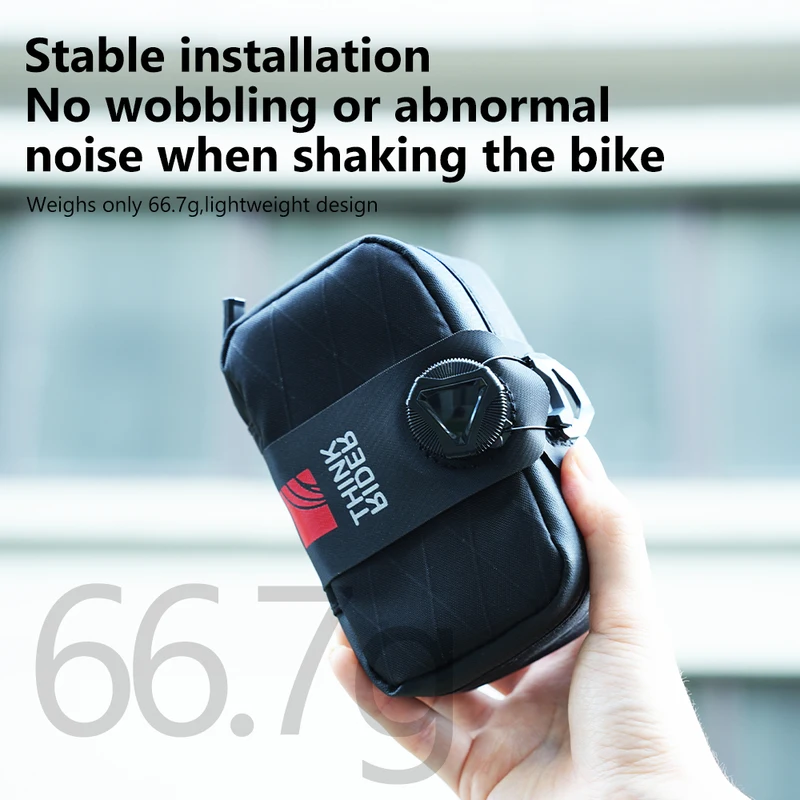 ThinkRider Bicycle Saddle Bag 0.5L Mini Portable Tail Bag