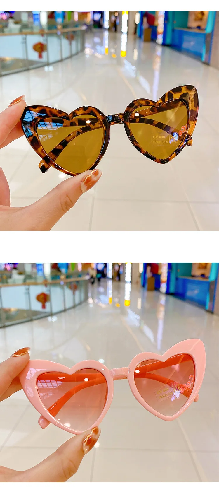 2023 New Kids Cartoon Heart Suower Sunglasses Girls Boy Children Outdoor Round Polarized UV400 Sun Glasses for Toddle_voghion.com