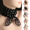 65*65cm Summer Fashion Chiffon polka Dot Scarf Ladies Head Neck square Scarf Shawls Female HAir Ties Bands Neckerchief Shawls 1