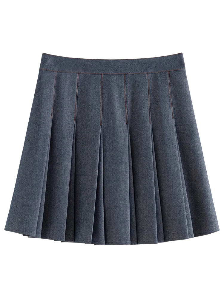 Faux skirt pleated trousers スラックス Faux skirt pleated trousers – Verist