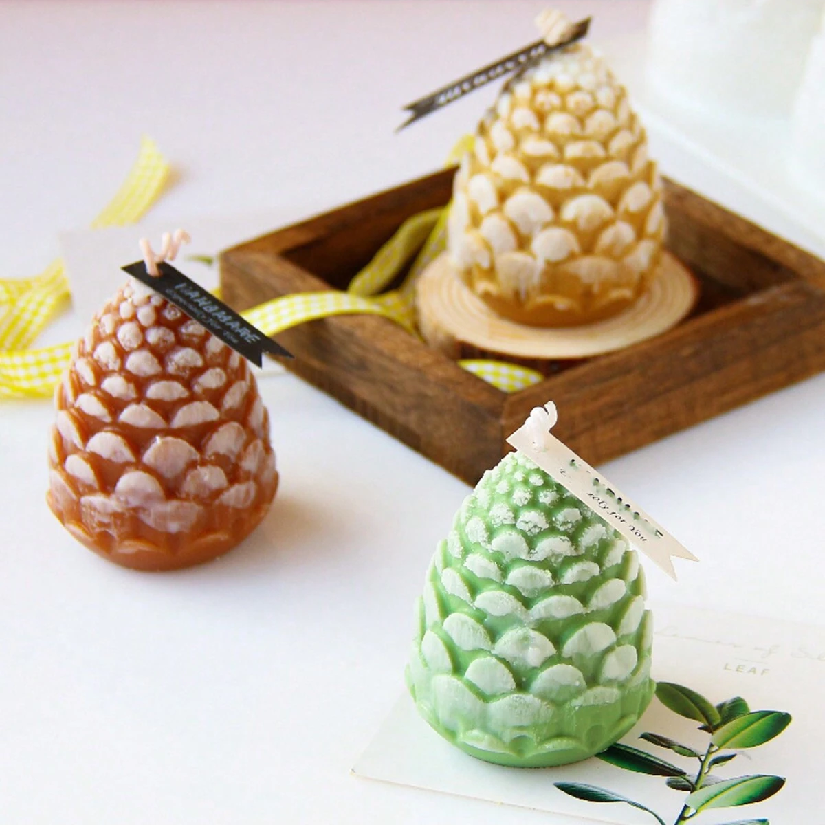 1pc Pine Cones Silicone Candle Mold DIY
