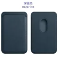 Leather dark blue