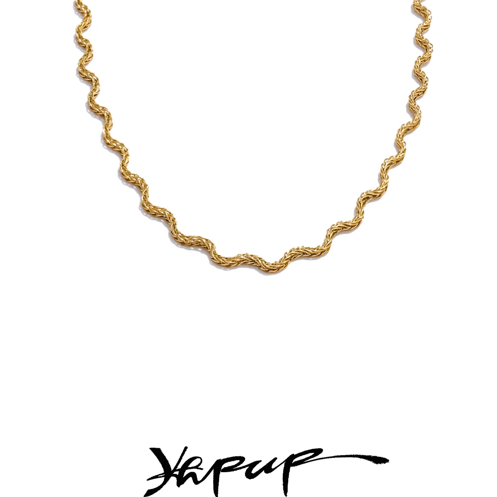 Yhpup Stainless Steel Necklace Waterproof