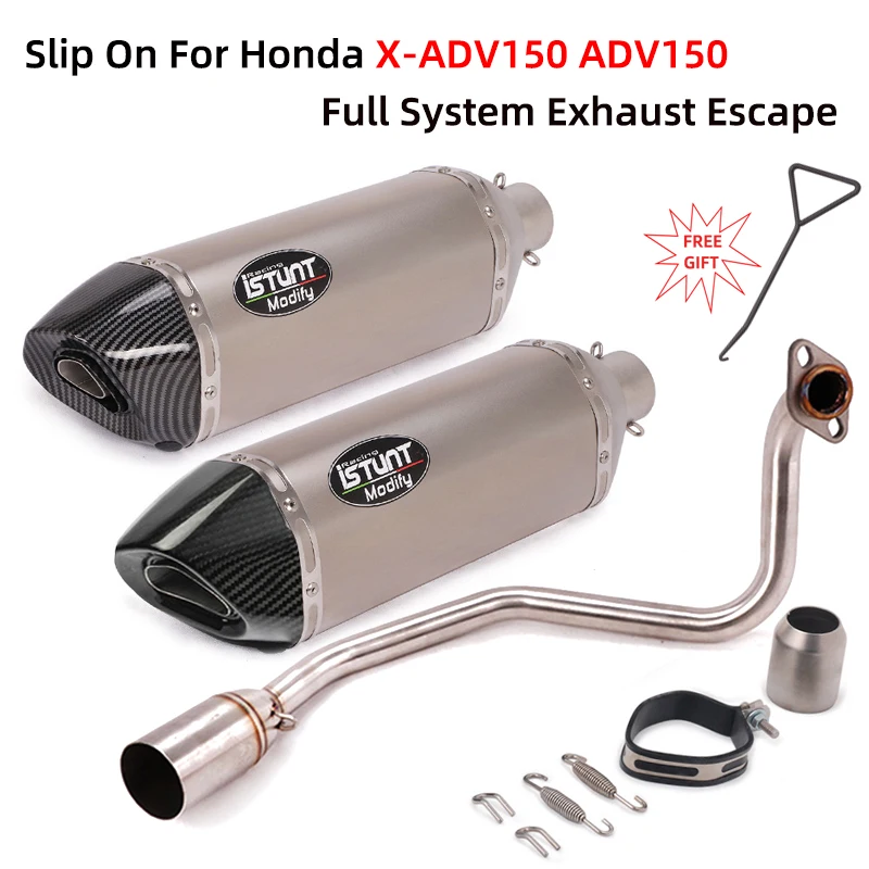 

Slip On For Honda X-ADV ADV150 XADV 150 Motorcycle Exhaust Escape Full System Modify Muffler Front Middle Link Pipe DB Killer