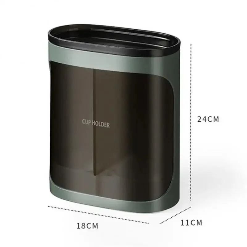 Home Disposable Automatic Cup Picker Office Translucent Wall-mounted Hole-free Paper Cup Holder