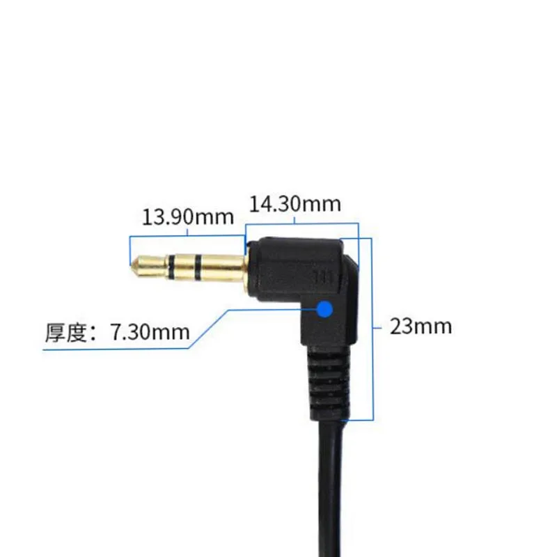 Premium 90-Degree Angle 3.5mm Audio Cable - High-Fidelity AUX Stereo Cord
