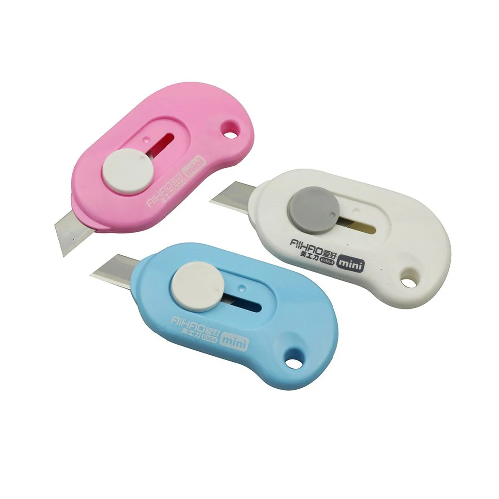36 Pcs Letter Opener Cute Mini Portable Stationery Knife Paper Cutter Keyhole Primary Secondary School Stationery Back To School