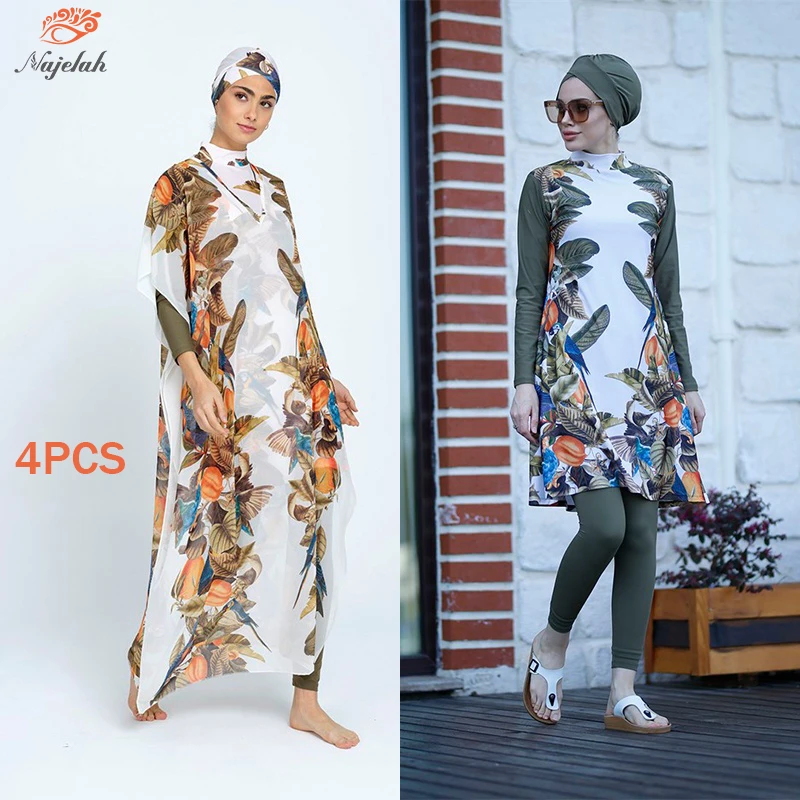 Muslim Swimwear Hijab Modest Swimsuit Women Swimming Suit Islamic Cover