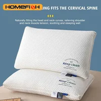 Oreiller cervical 3D à haute élasticité et non compressible, protection douce pour le cou, oreiller individuel pour dormir, literie pour hôtel et maison 2