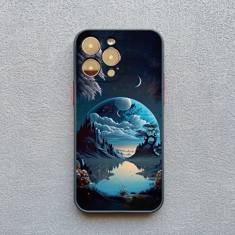 Voyage Ocean Cloudy Horizon Handyhülle für iPhone 13 12 Pro Max Mini 16 15 14 11 Pro Max 7 8 Plus XR XS X stoßfeste Handyhülle – Detail 1